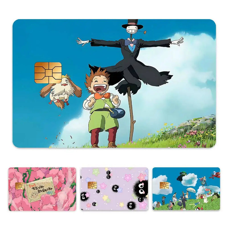 Pegatina para Tarjeta de Crédito Inspirada en Hayao Miyazaki