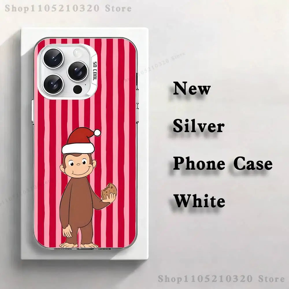Coque de téléphone avec design de singe mignon pour iPhone