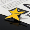 Fun Meteor Enamel Pin with Star Design