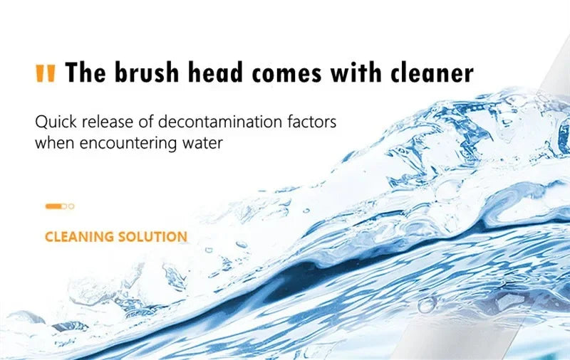 Wall-Mounted Disposable Toilet Brush Set with Refill Heads
