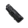 Black tactical duty belt holder designed for 360 degree rotation.