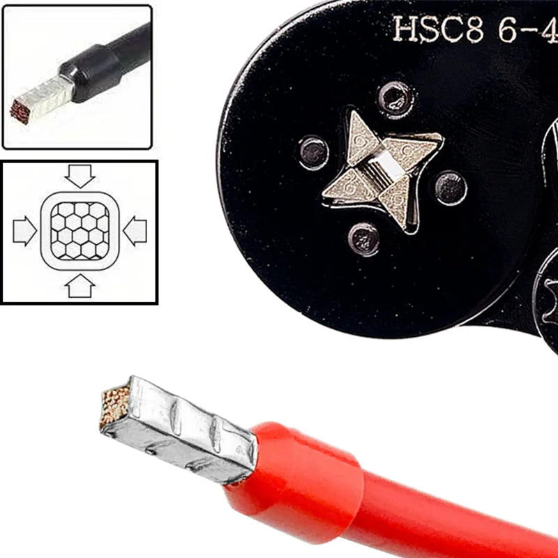 Crimping Pliers and Tubular Terminal Connector Set