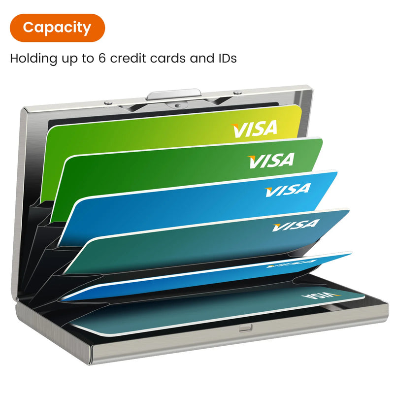 Minimalist Metal RFID-Blocking Card Wallet