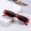 Lunettes de Soleil Rectangle Panthère Vintage