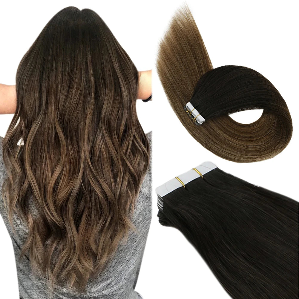 Extensions en Cheveux Humains Réels - Pour un Effet Fusion Parfait