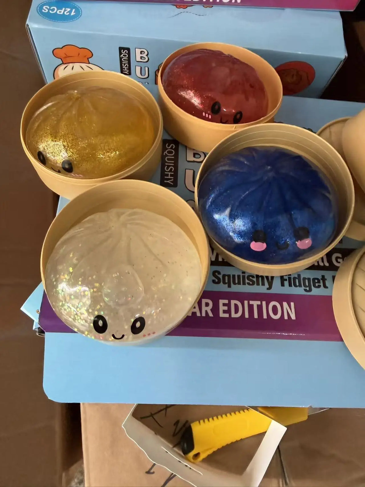 Glitter Dumpling Squishy Stress Relief Toy