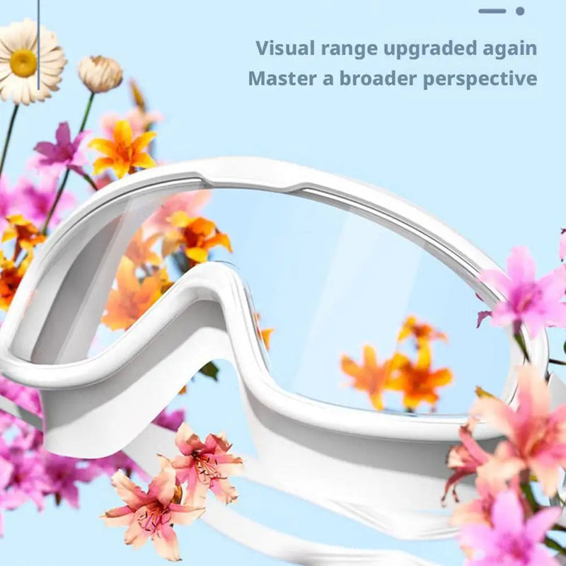 Anti-Fog Swim Goggles with Integrated Earplugs