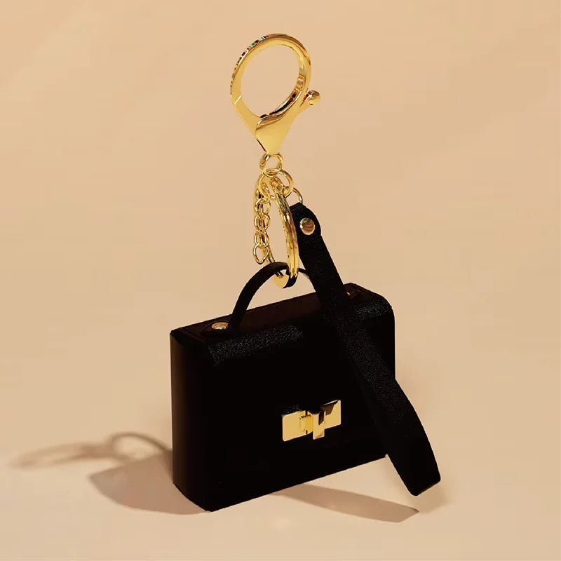 Mini PU Leather Bag Keychain & Coin Purse