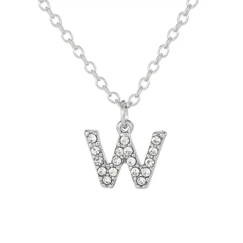 Initial Letter Pendant Necklace
