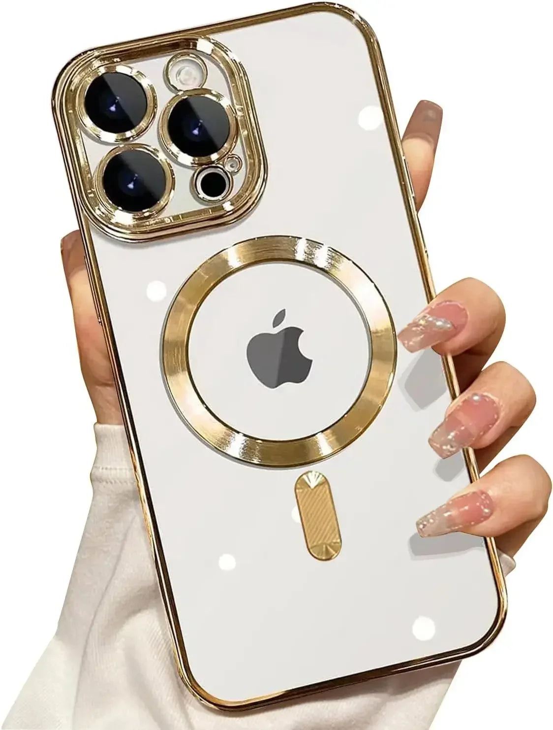 Clear Magnetic iPhone Case with Camera Lens Protector