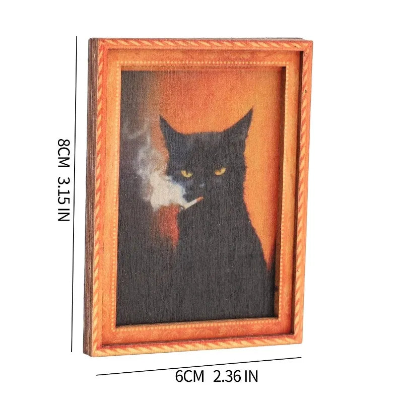 Cat Frame Fridge Magnets Set
