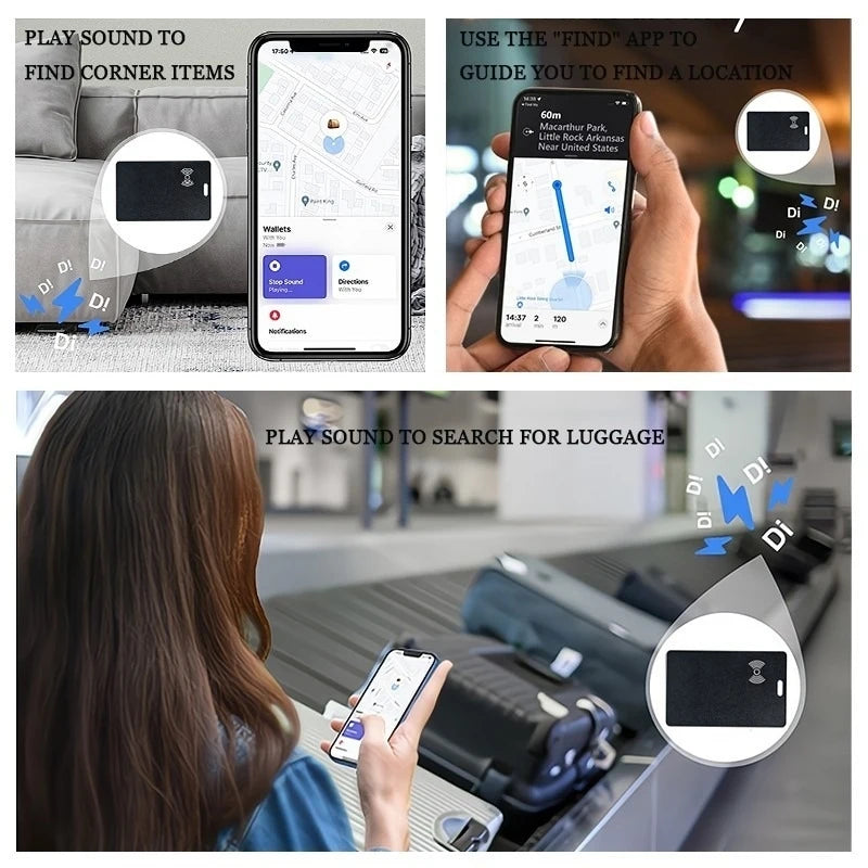 Slim Bluetooth Tracker for Keys, Wallets & Luggage