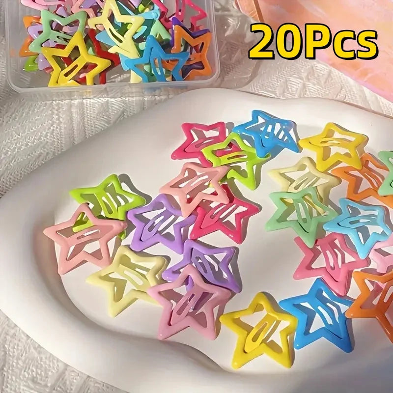 Star-Shaped Alloy Hair Clips