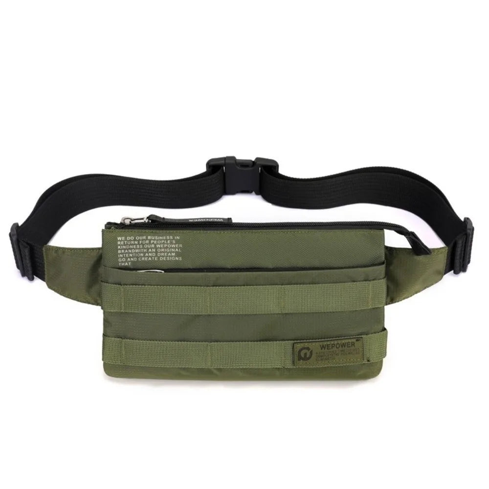 Vintage Style Crossbody Chest Bag for Men – Compact Nylon Shoulder Pack