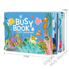 Montessori Busy Book for Toddlers – Reusable Sticker & Velcro Learning Activities