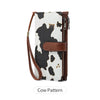 Vintage RFID-Blocking Long Wallet with Wristlet Strap