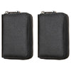 Slim RFID Blocking Card Holder Wallet with Zipper Coin Pocket