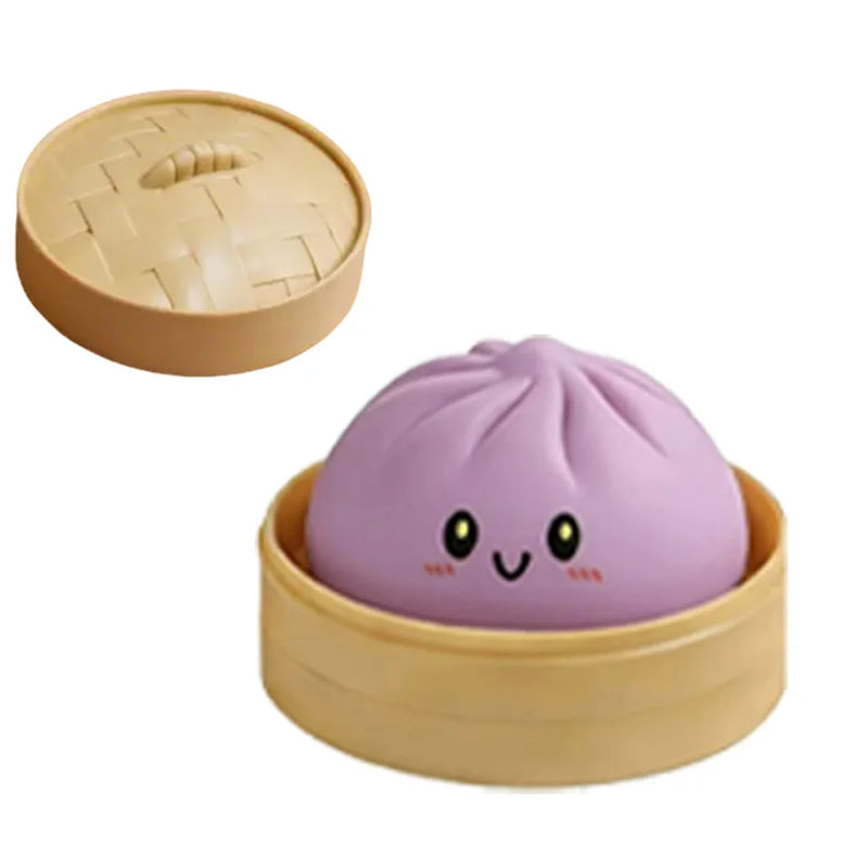 Juguete Antiestrés Squishy de Dumpling con Purpurina