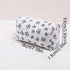Bowknot Print Makeup Bag - Large Capacity Travel Toiletry Organizer