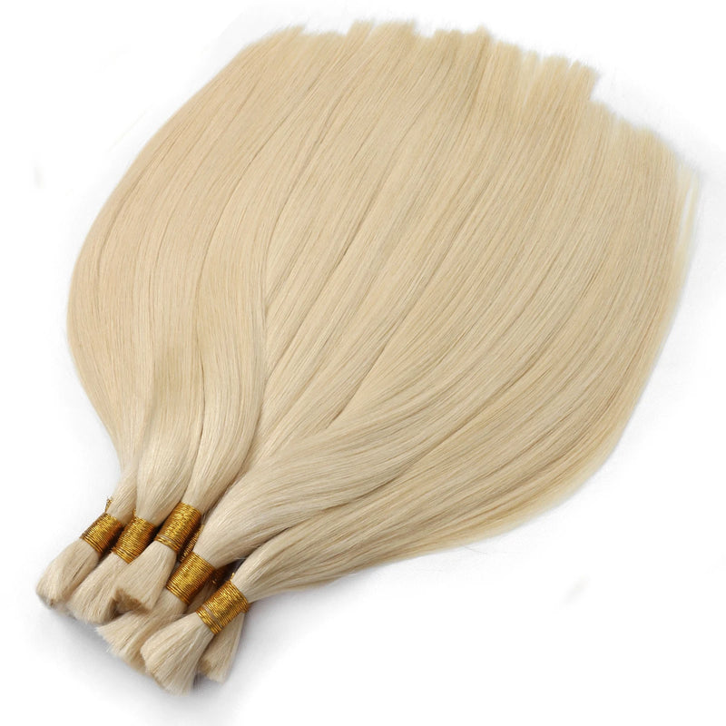 Straight Human Hair Braiding Bulk