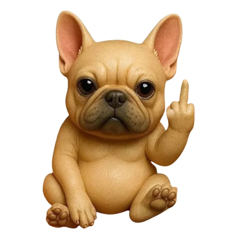 Sassy Animal Desktop Statue with Playful Gesture