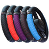 Rhinestone PU Leather Steering Wheel Cover