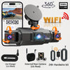 4-Channel HD Dashcam with WiFi & Night Vision
