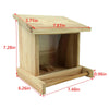 Rustic Wooden Bird Feeder with Clear Viewing Window