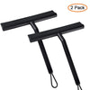 Shower Squeegee with Hanging Silicone Holder for Glass Doors & Mirrors