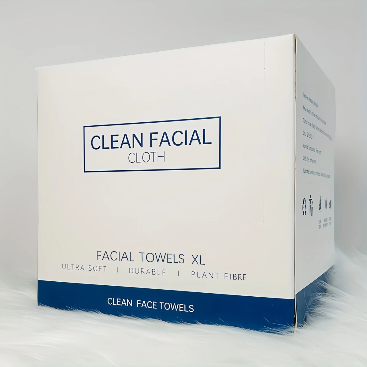 Large Disposable Face Towels – 40 Count, Soft & Thick for Gentle Cleansing