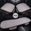 Gray breathable ice silk car seat cushion shown in a vehicle interior view.