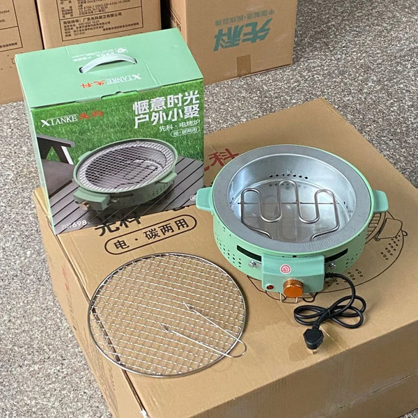 Dual-Fuel Elektro- & Holzkohle-Indoor-Grill