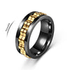 Gear-Chain Rotating Anxiety Ring