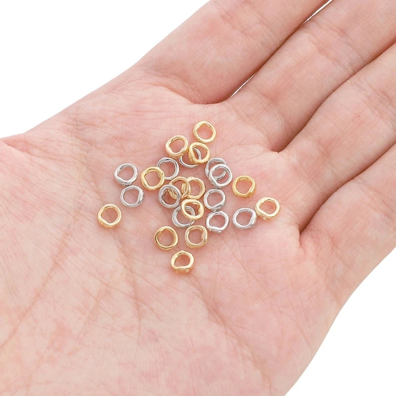 Double Hole Connector Rings for Jewelry Making