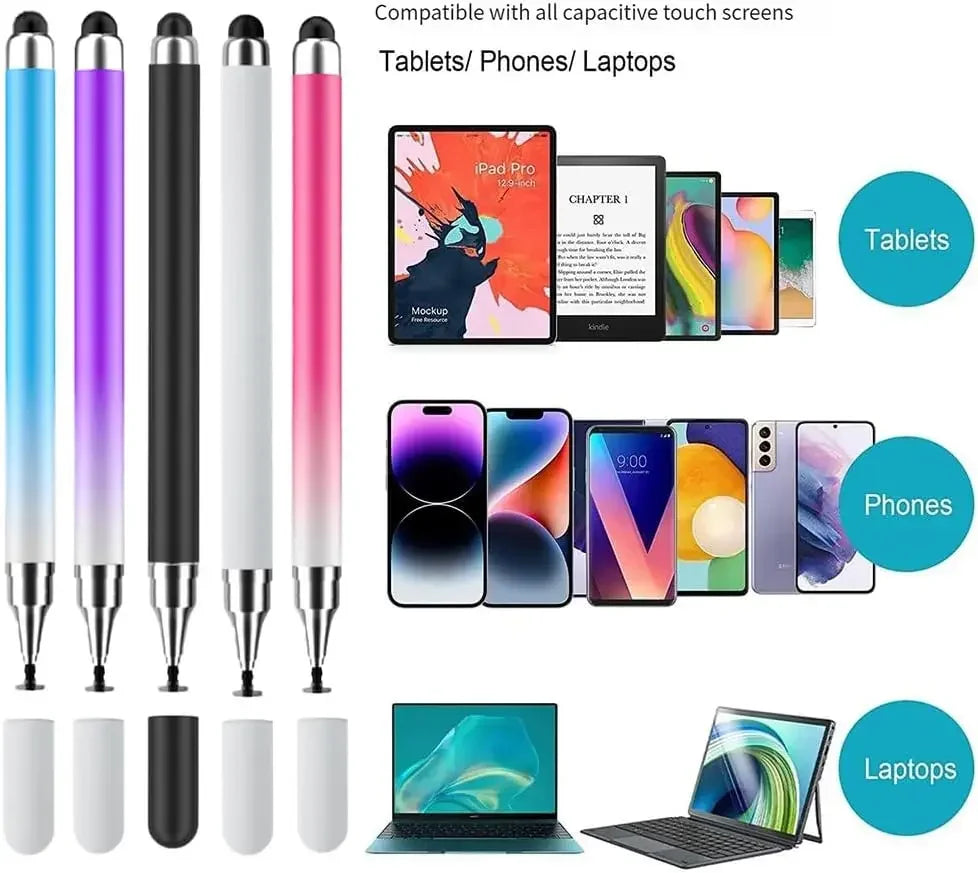 2-in-1 Universal Stylus Pen for Touch Screens