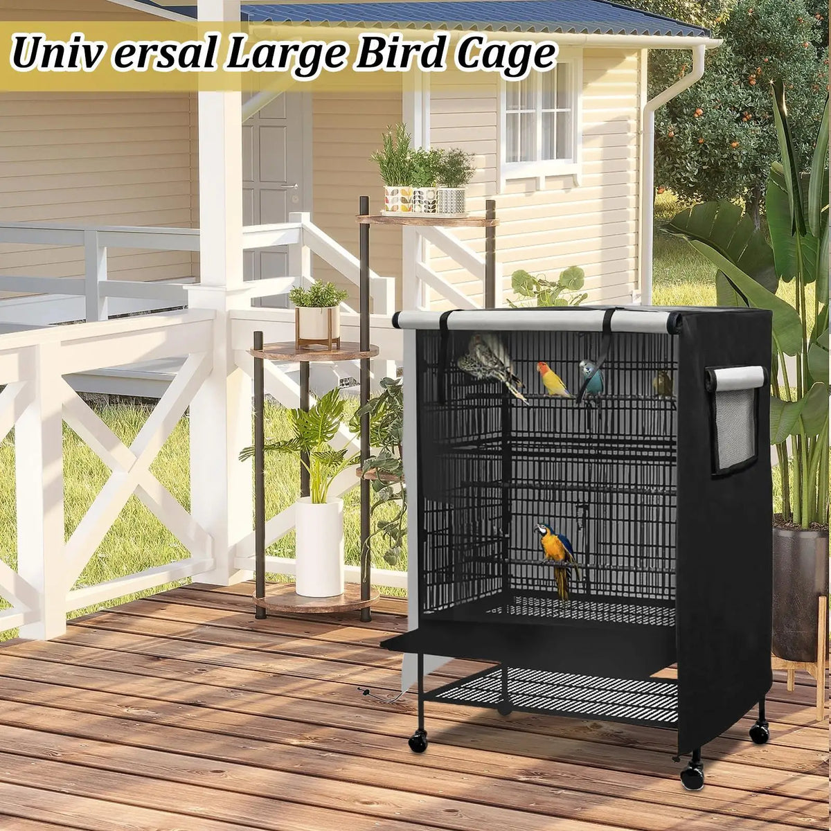 Waterproof Bird Cage Cover with Ventilation Window