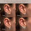3-Piece Huggie Hoop Earring Set