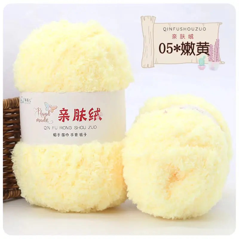 Soft Chenille Yarn for Knitting and Crochet Projects
