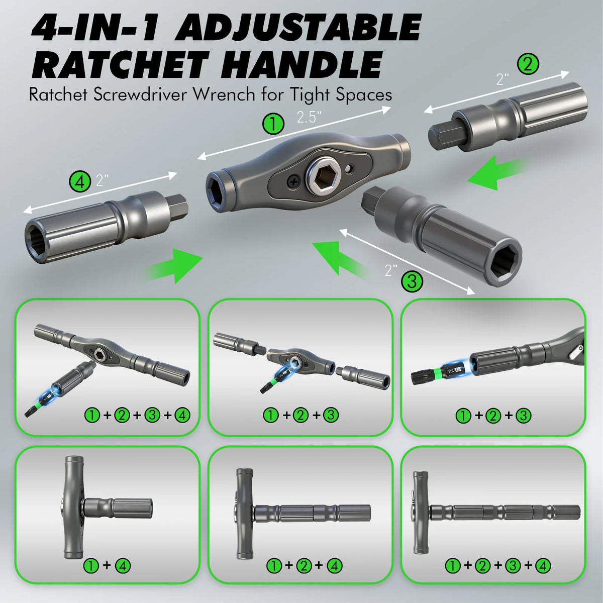 46-in-1 Magnetic Ratchet Screwdriver Set with Case