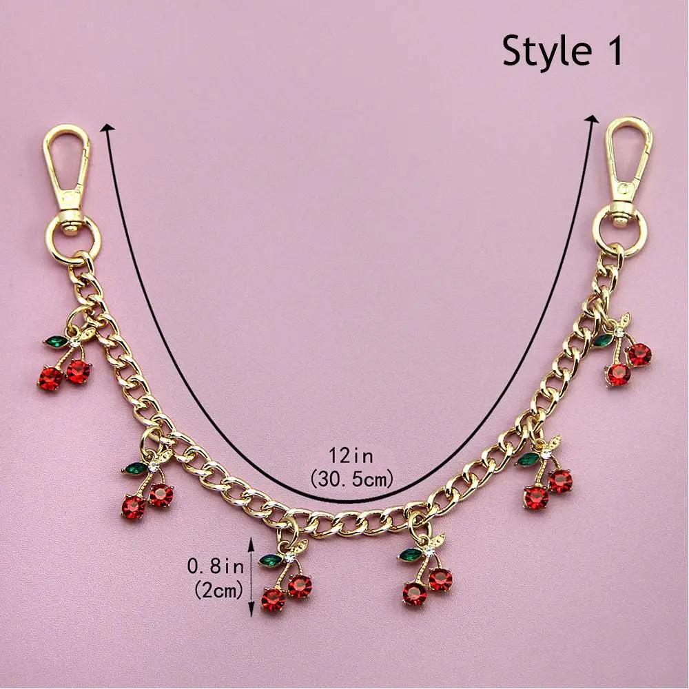 Cherry Charm Bag Chain with Pendant