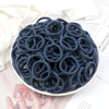 50-Pack Solid Color Elastic Hair Ties for Women & Girls