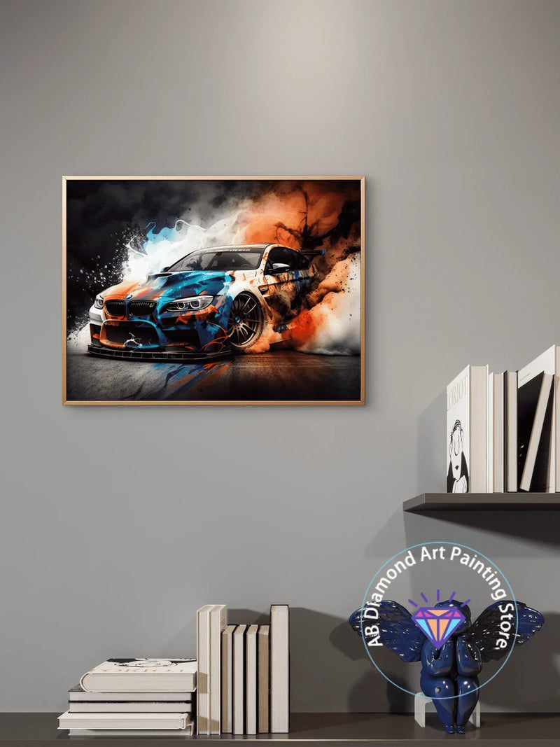 Kit de Pintura con Diamantes 5D - Arte de Coche de Carreras