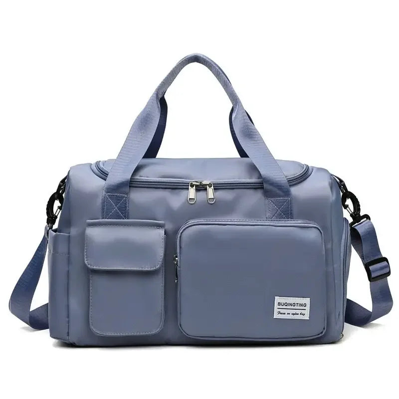 Large Capacity Travel Duffle Bag with Shoe Compartment
