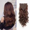 22-Inch Curly Wavy Clip-In Hair Extensions - 7 Piece Set