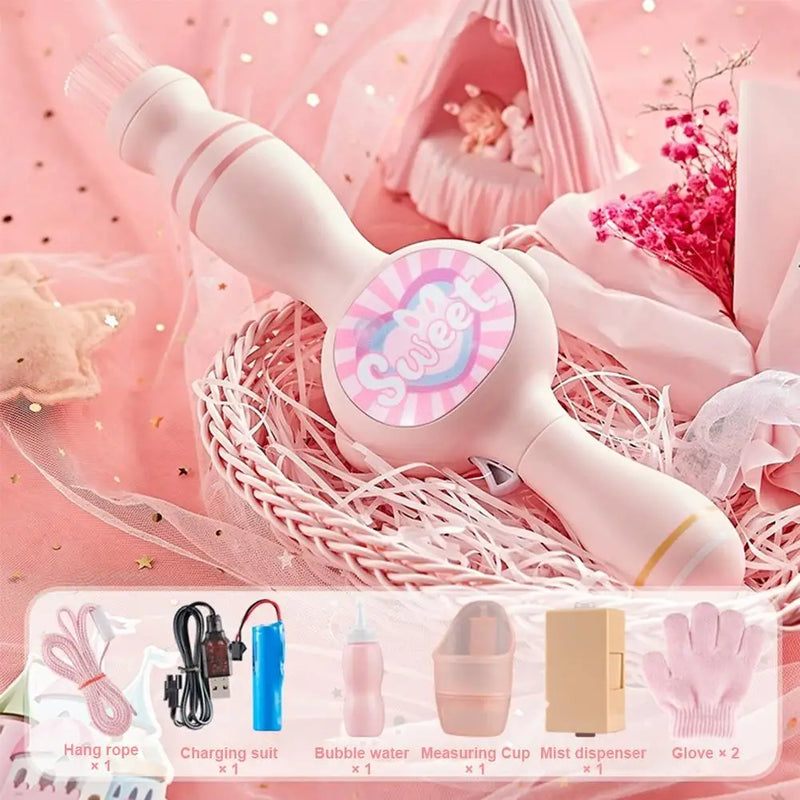 Portable LED Smoke Bubble Wand