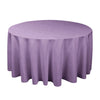 Round Solid Color Polyester Tablecloth for Weddings, Parties & Dining