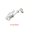Silver exhaust turbine whistle for cars and motorcycles