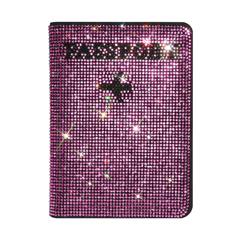 Crystal Rhinestone Passport & Card Holder Case