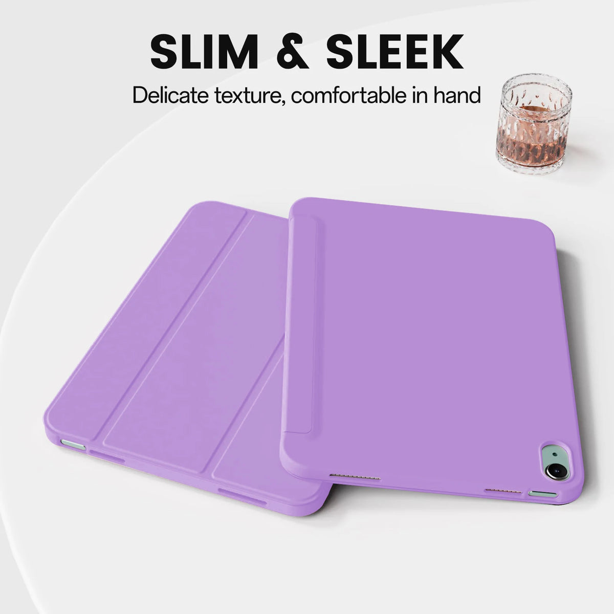 Premium Faux Leather iPad Case with Magnetic Smart Cover and Stand