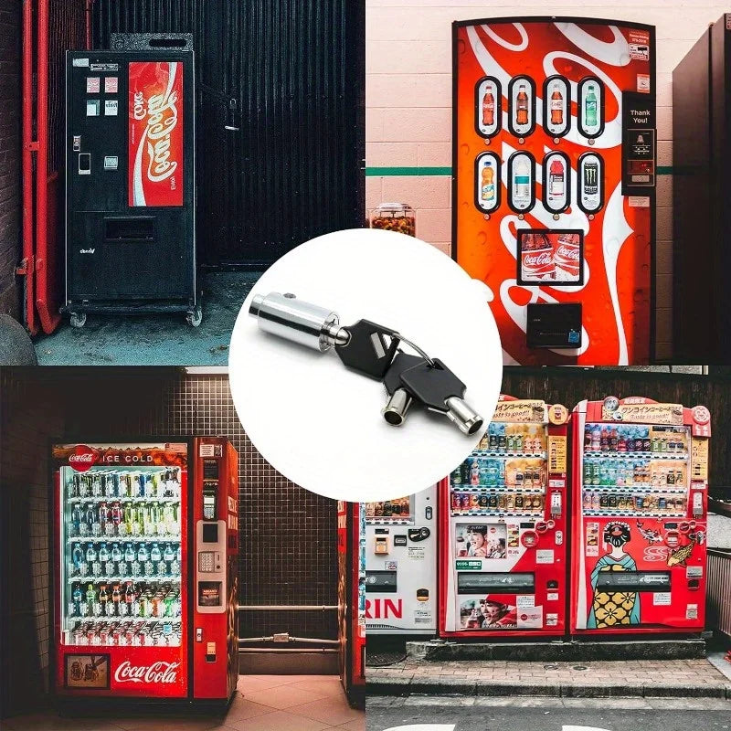Universal Tubular Key Vending Machine Lock Set with 3 Keys